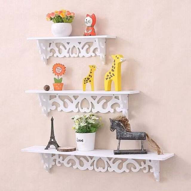 Havendro Set of 3 White Floating Wall Shelves for Storage and Display – 1