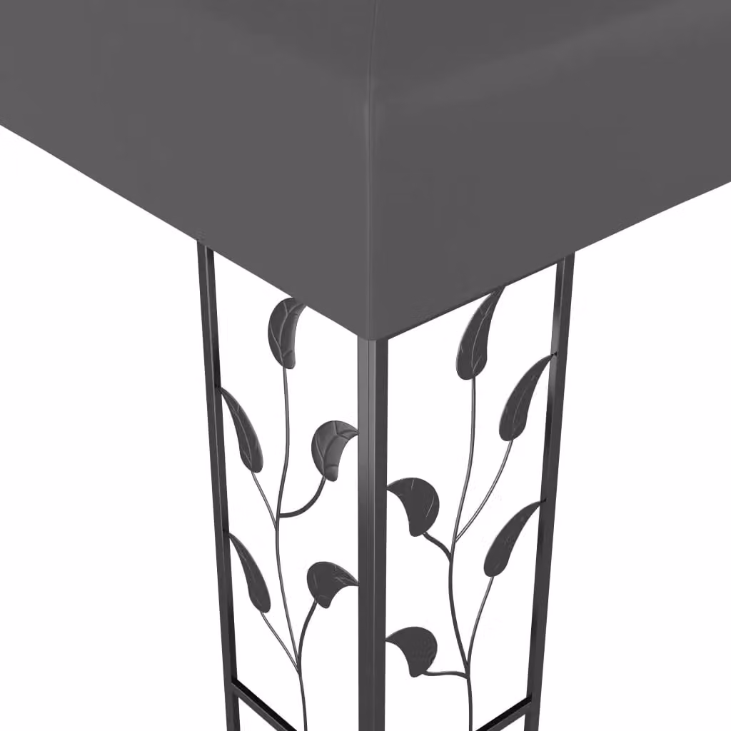 Berkfield Home Double Roof Gazebo in Anthracite and Black, W: 400 cm, D: 300 cm, H: 273 cm – 3