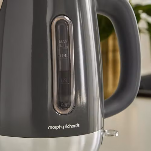 Morphy Richards Equip Stainless Steel Jug Kettle with Removable Limescale Filter, Grey, 1.7 l – 6