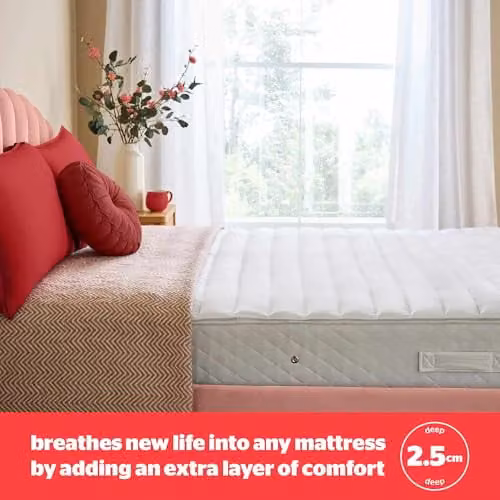 Silentnight Bounceback King Size Mattress Topper in White – 3