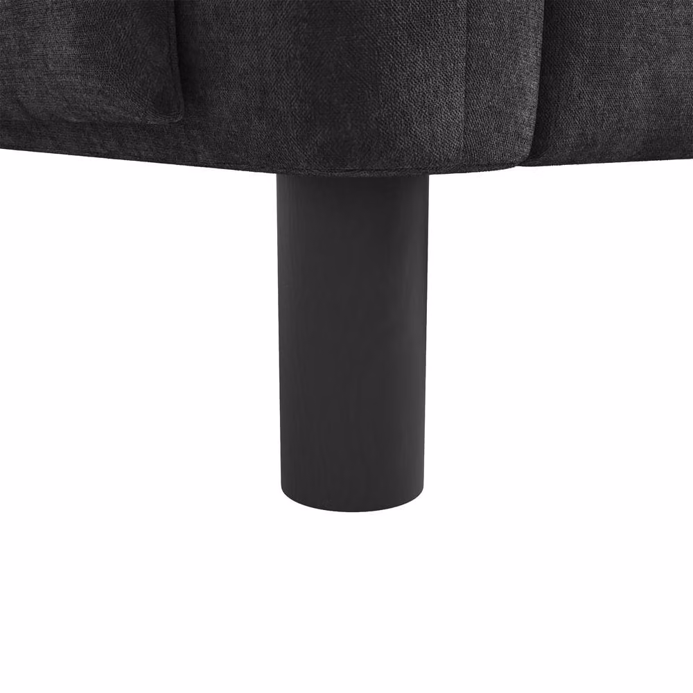 FENCHILIN 2-Seater Upholstered Fabric Loveseat in Grey with Modern Design – 8