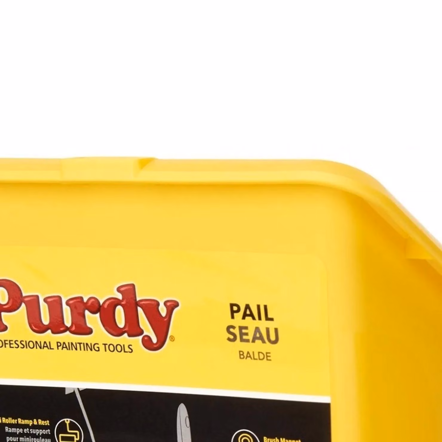 Purdy Painter's Pail with Magnetic Grid in Yellow and Multicolour – 2
