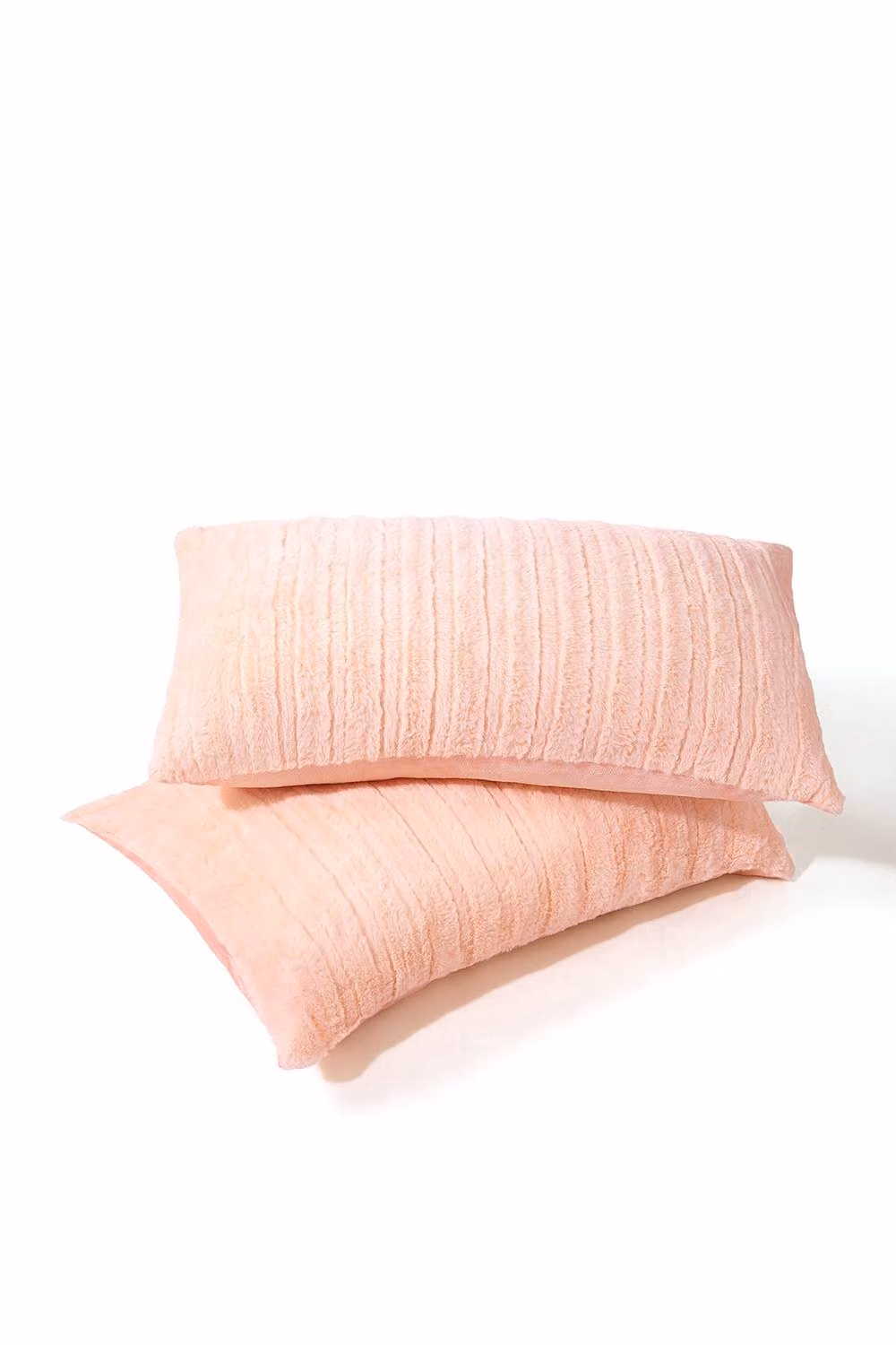Living and Home Ultra Soft Textured Striped Duvet Cover and Pillowcase Set in Pink, 200 x 200 cm – 2