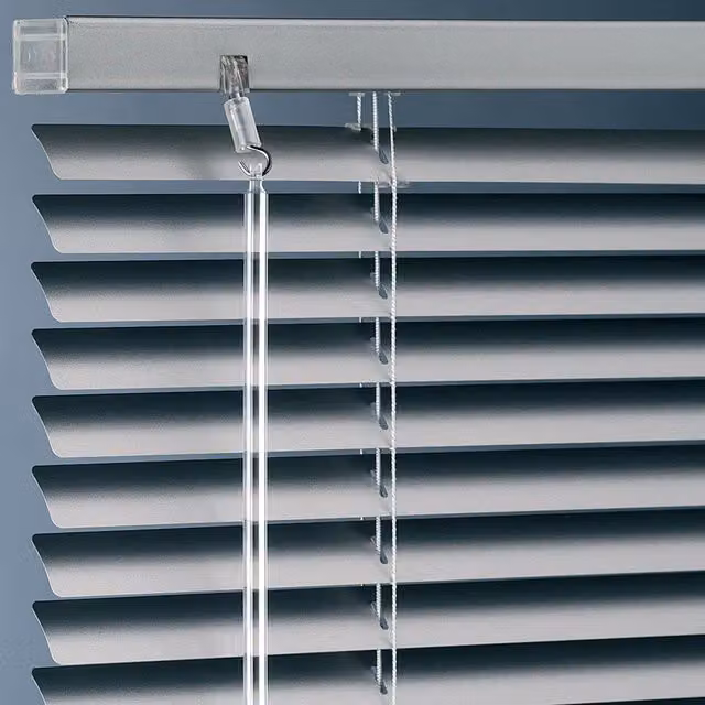 Terrys Silver Plain Aluminium Metal Blinds with Clamp Bracket