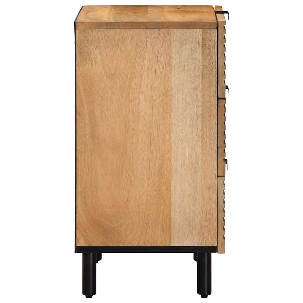 Berkfield Home Brown Mango Wood Bedside Cabinet W/D/H: 50 x 33 x 62 cm – 2