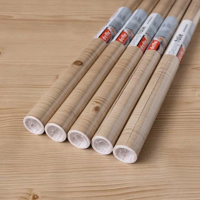 dc fix Jura Pine Self Adhesive Vinyl Wrap for Kitchen Doors and Worktops, Beige, W: 67.5 cm, L: 2 m (Pack of 5)