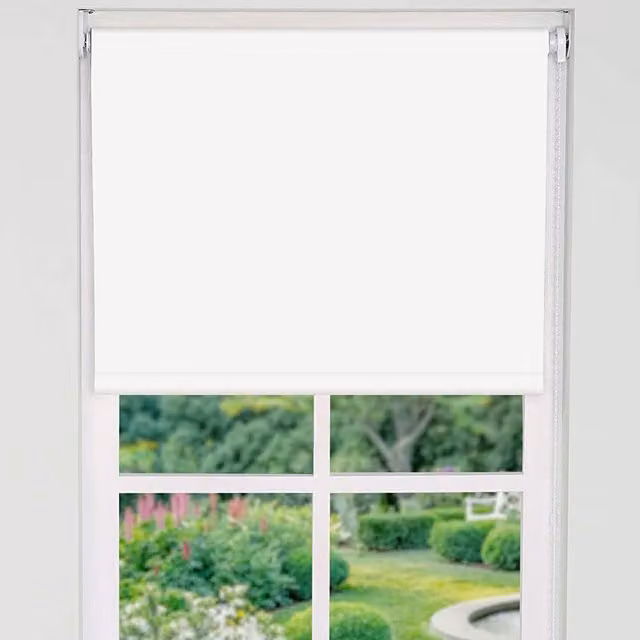 NewEdgeBlinds Trimmable Thermal Blackout Roller Blinds, White, Width: 60 cm