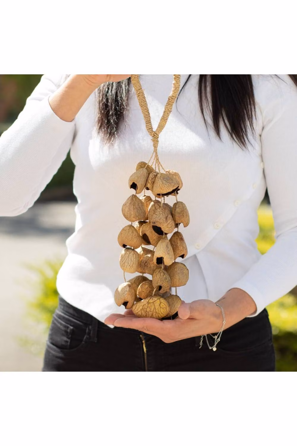 KDMD Medium Pangi Seed Shell Nut Shaker Natural Tan Rattle – 2