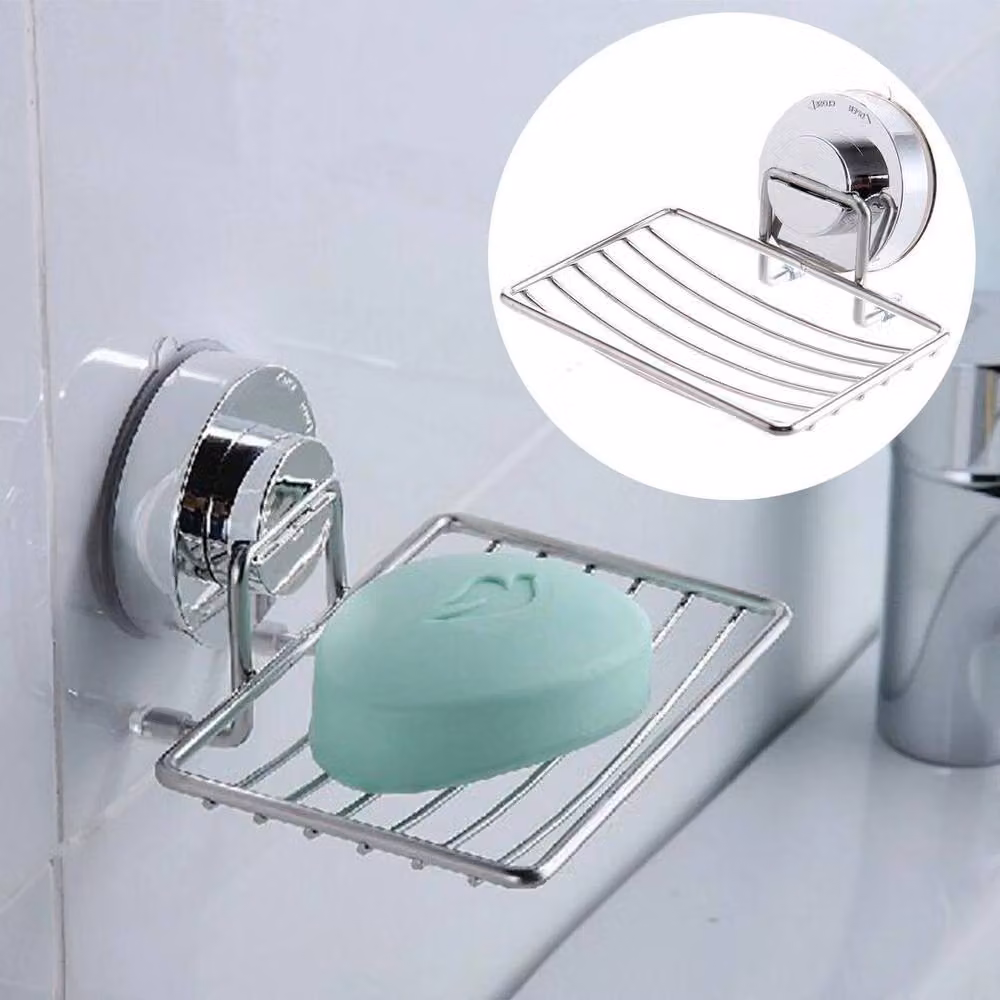 Kelvenix Silver Chrome Suction Bathroom Shower Accessory in Rustproof Stainless Steel – 2