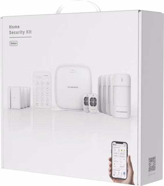 Roombanker White Alarm System Home Security Kit Station