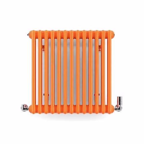 Terma Steel Radiator in Orange (RAL 2004), W: 60.9 cm, H: 60.0 cm – 2