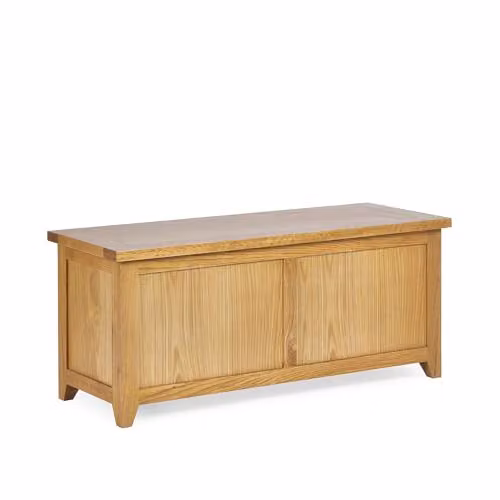 Julian Bowen Mallory Storage Bench in Oak Brown, W: 105 cm, D: 40 cm, H: 45 cm – 2