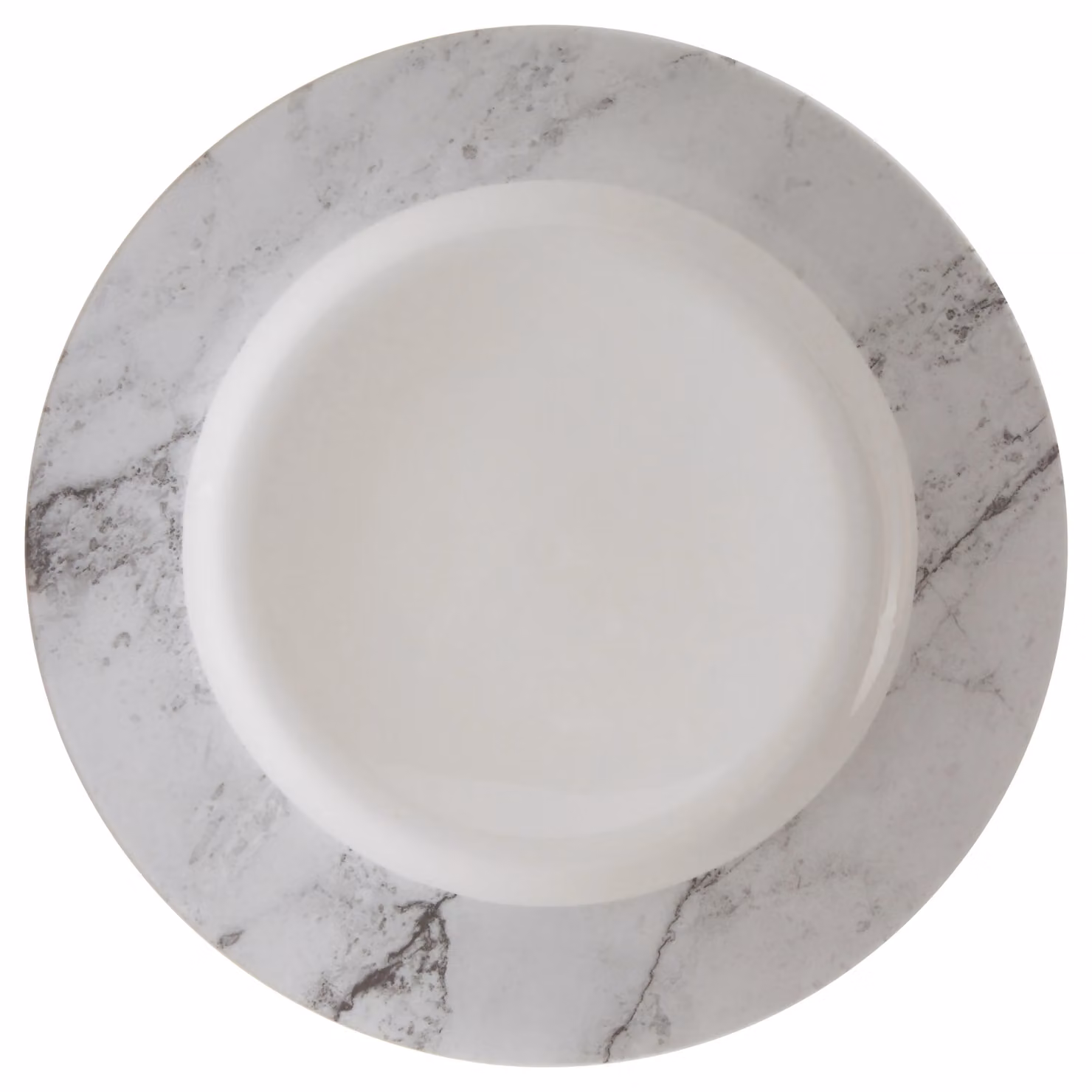 Orsina 16 Piece White and Grey Marble Effect Porcelain Dinner Set – 4