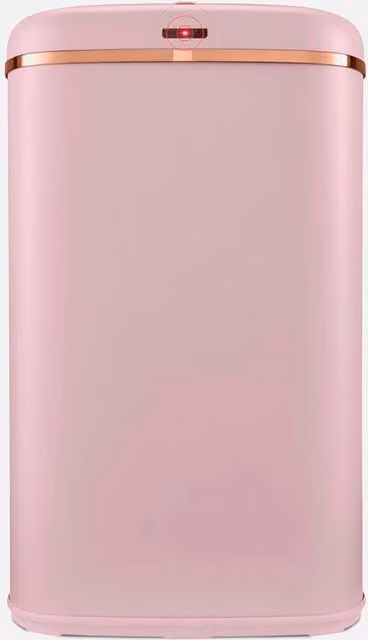 Tower 58L Square Sensor Bin in Pink and Rose Gold Stainless Steel