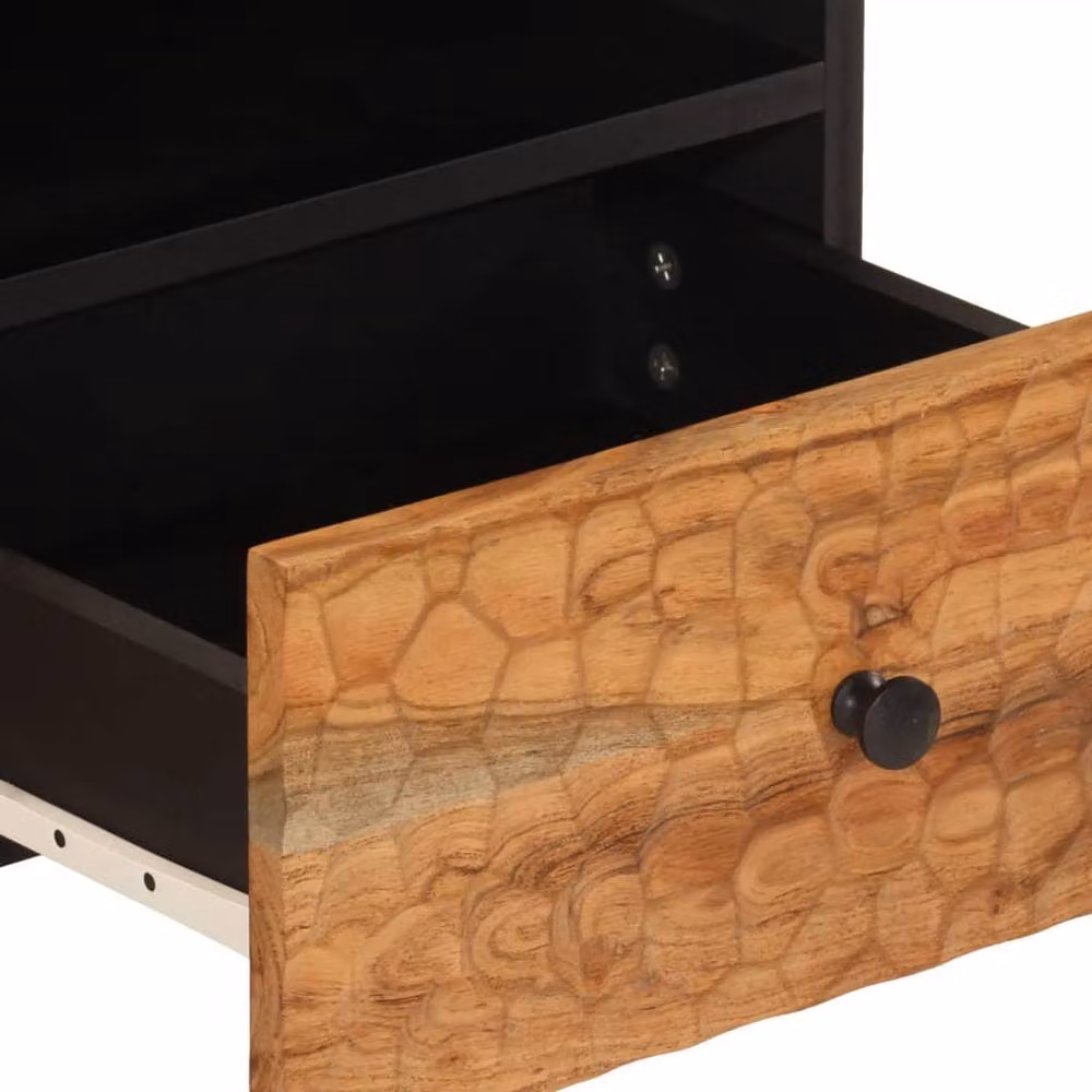 Berkfield Home Beautiful Coffee Table in Brown Acacia Wood, W: 80 cm, D: 54 cm, H: 40 cm – 5
