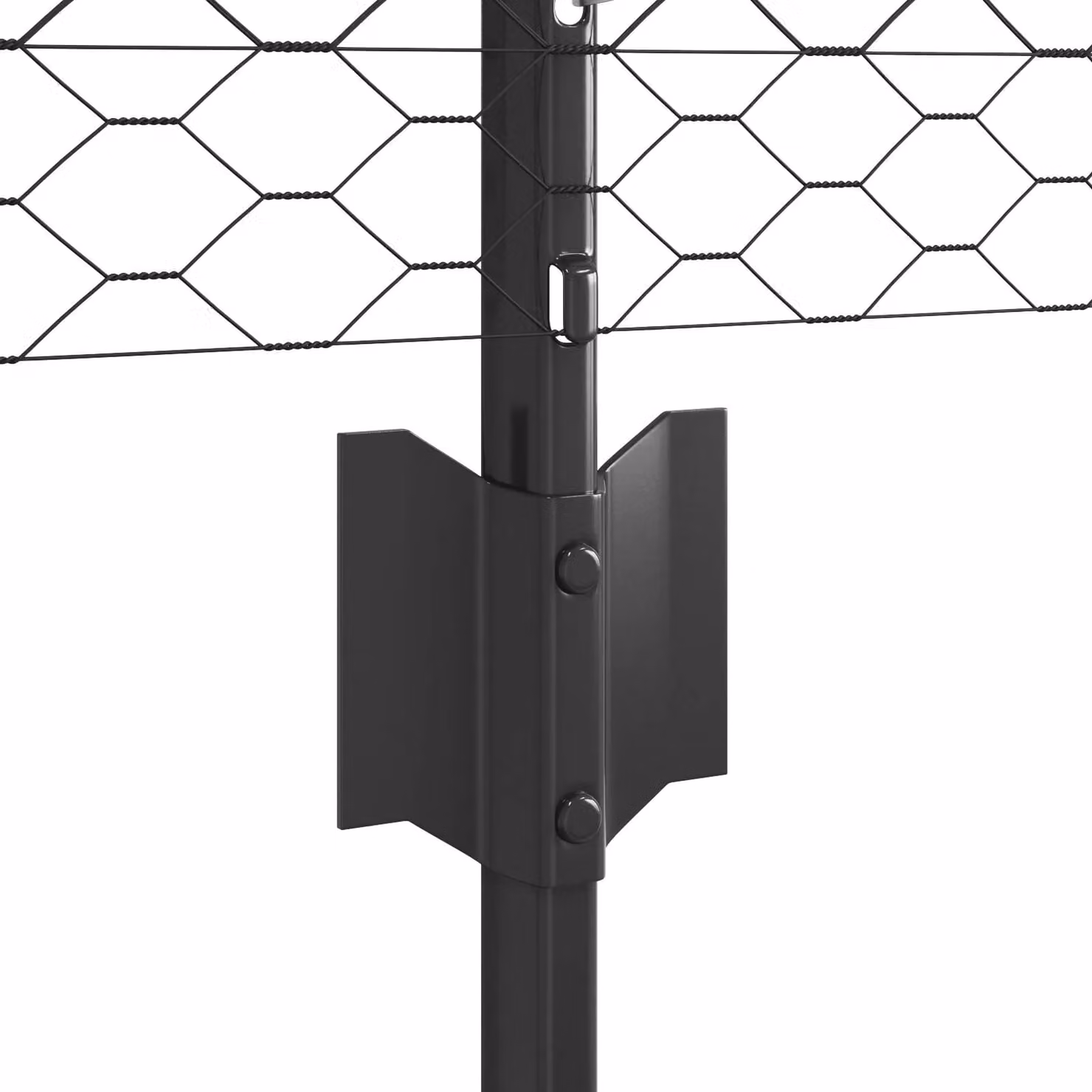 Berkfield Home Garden Steel Wire Mesh Fence Set of 2, Grey, W: 25 m, H: 0.5 m – 3