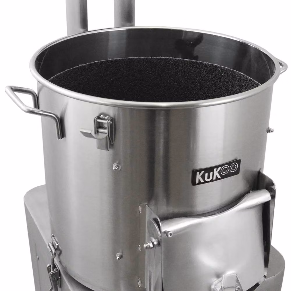 KuKoo Commercial Potato Rumbler with Timer in Silver Stainless Steel – 3