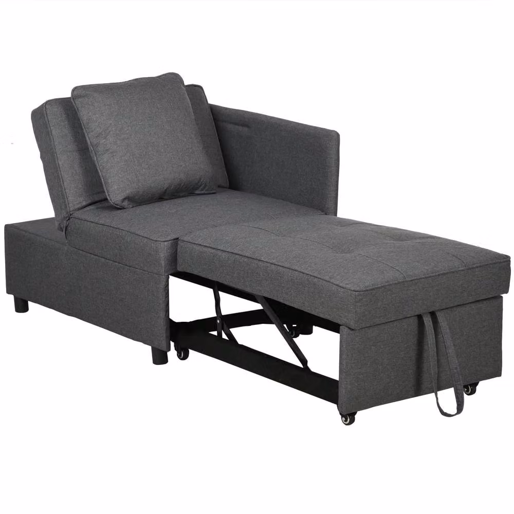 Wyld Haus Lomo 3 in 1 Convertible Single Sofa Bed in Grey – 3