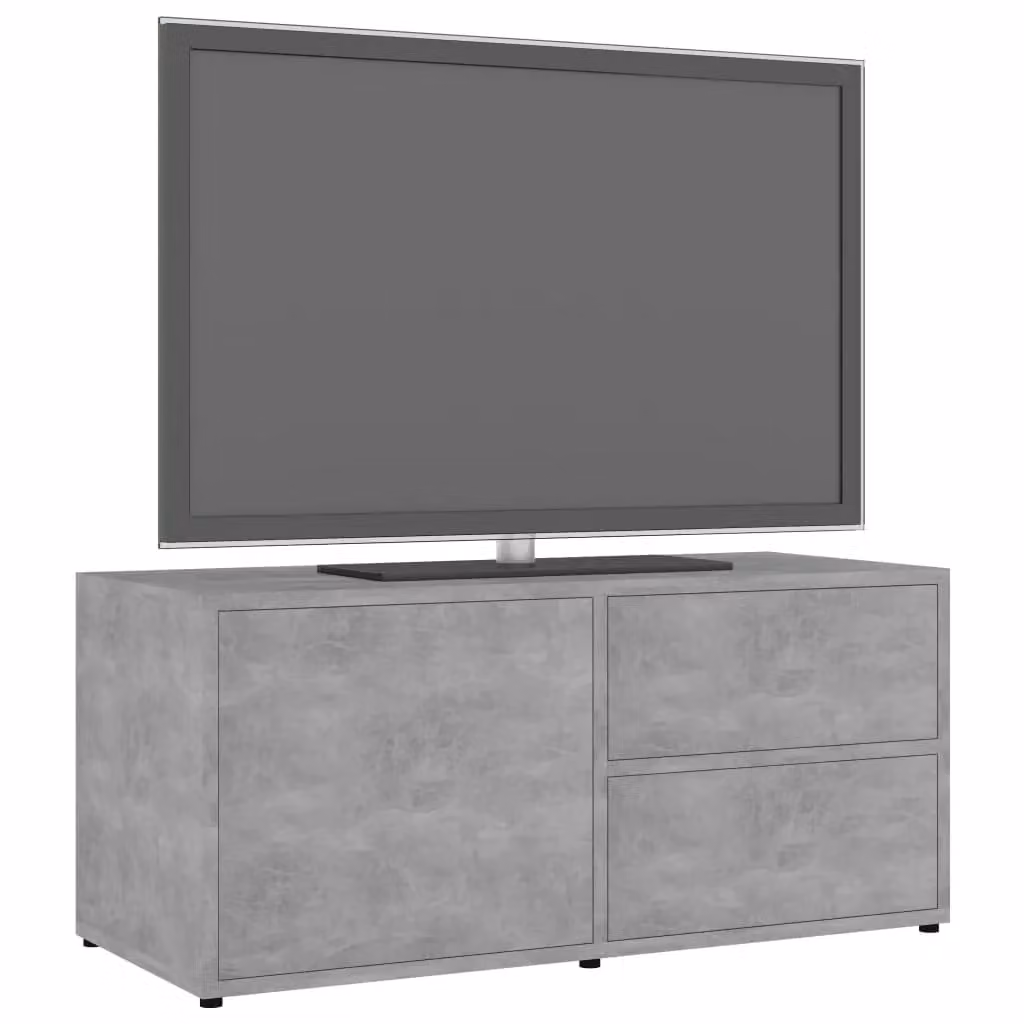 Berkfield Home TV Cabinet in Concrete Grey, W/D/H: 80 x 34 x 36 cm – 3