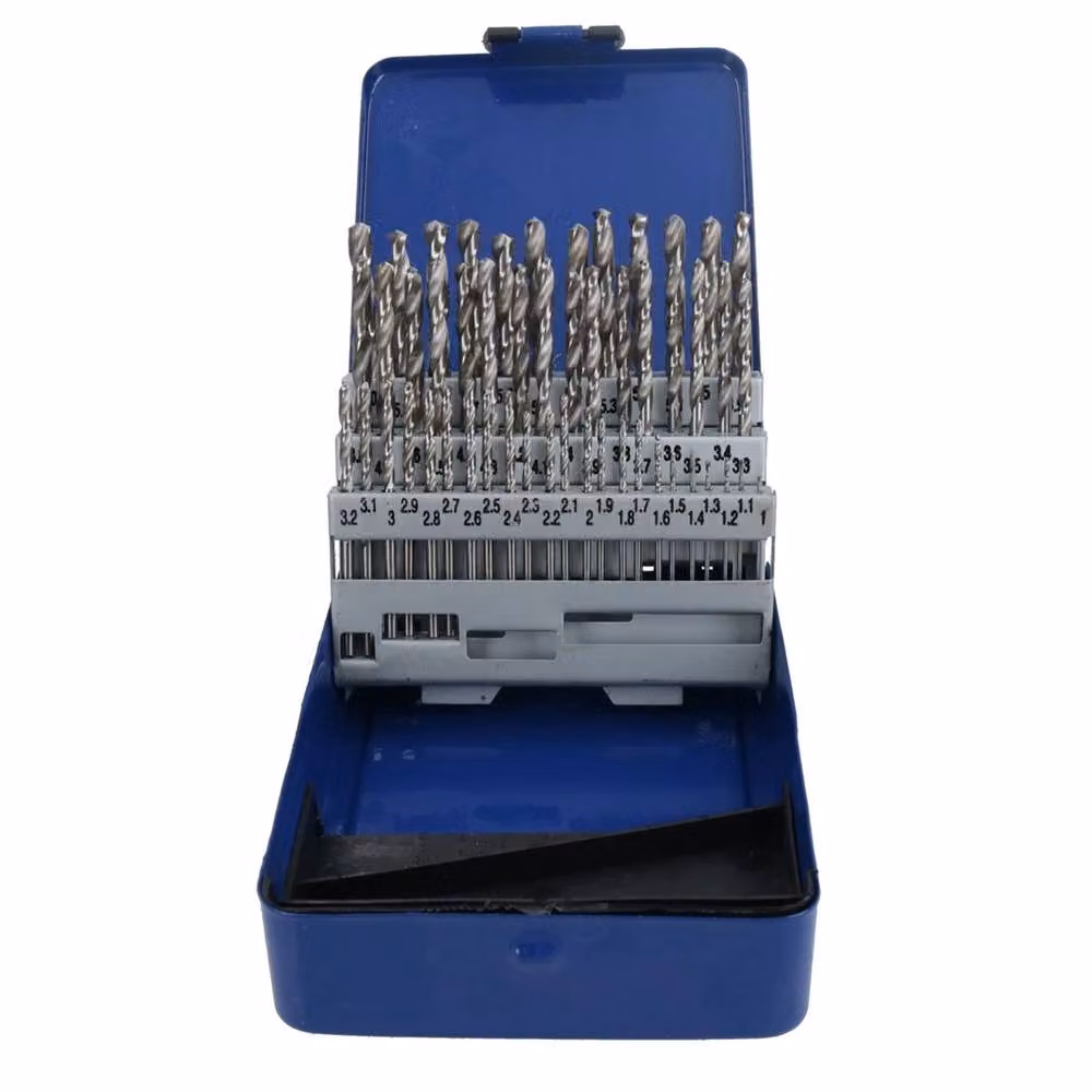 Nordara HSS Stainless Steel Twist Drill Bit Set in Silver, 1mm to 6mm in 0.1mm Increments – 4