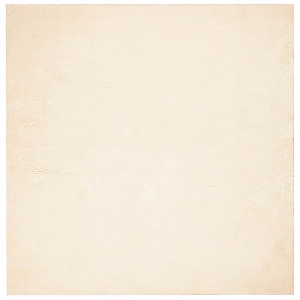 Berkfield Home HUARTE Square Short Pile Washable Rug in Beige, W/D/H: 120 x 120 x 1 cm – 1