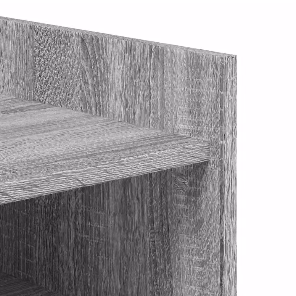 Berkfield Home Modern Grey Shoe Cabinet with Internal Shelves, W/D/H: 52 x 37.5 x 100 cm – 4