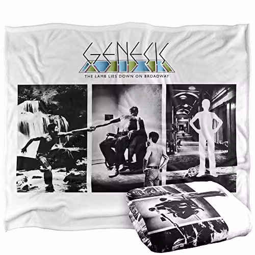 Genesis Lamb Lies Down Silky Touch Super Soft Fleece Throw Blanket, White, W/D/H: 152 x 127 cm