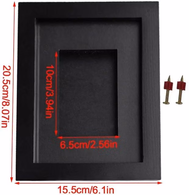 NESTLUNE Black Soft Frame Trading Card Wall Mountable Display Frame, W: 100 cm, H: 15 cm, D: 15 cm