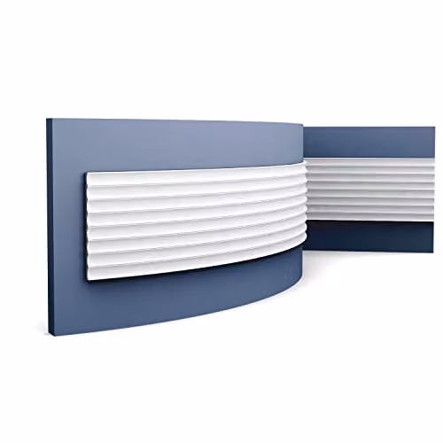 Orac Decor W109F Modern Valley 3D Wall Panel, White, 2 m