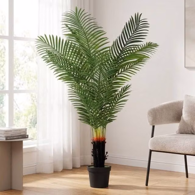 STILVORA Artificial Green Palm Tree, Height: 150 cm