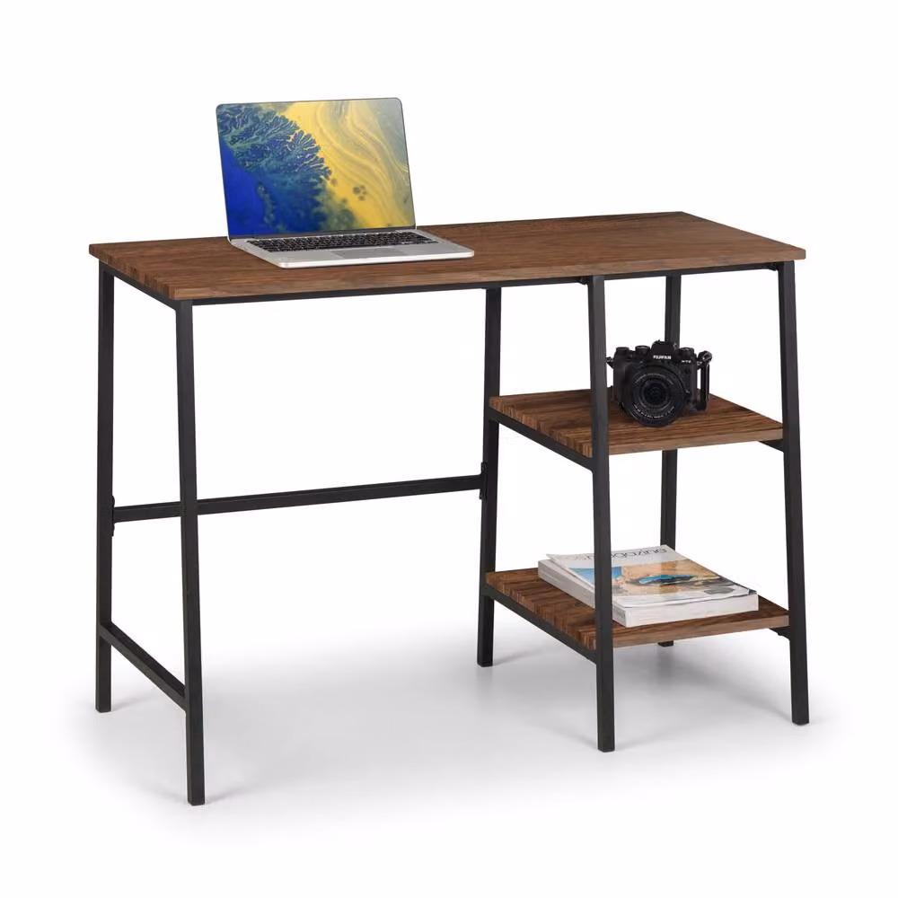 Cheshire Camden Modern Writing Desk in Black and Walnut – 2