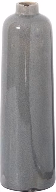 Hill Interiors Garda Raine Glazed Ceramic Vase in Grey