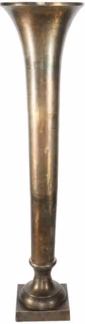 KDMD Antique Gold Poseidon Trumpet Vase, Height: 117 cm, Width: 29 cm – 1