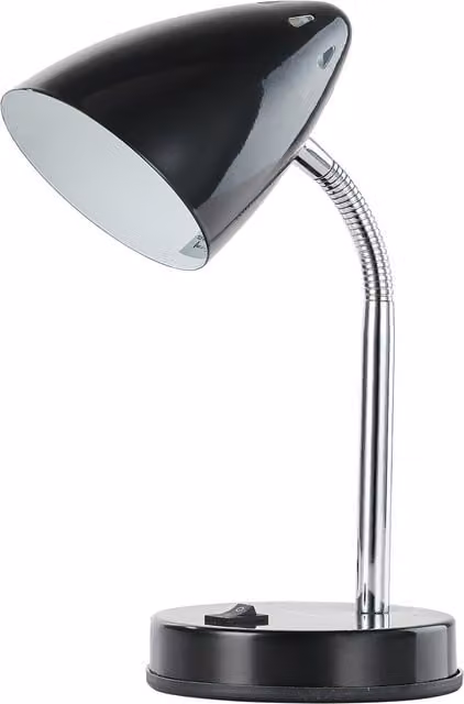 Innoteck Adjustable Metal Cone Desk Lamp in Black
