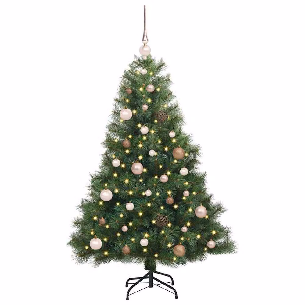 Berkfield Home Artificial Green Christmas Tree with 150 LEDs, Height: 150 cm – 3