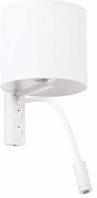 Faro Tira White Wall Lamp with LED Reading Light