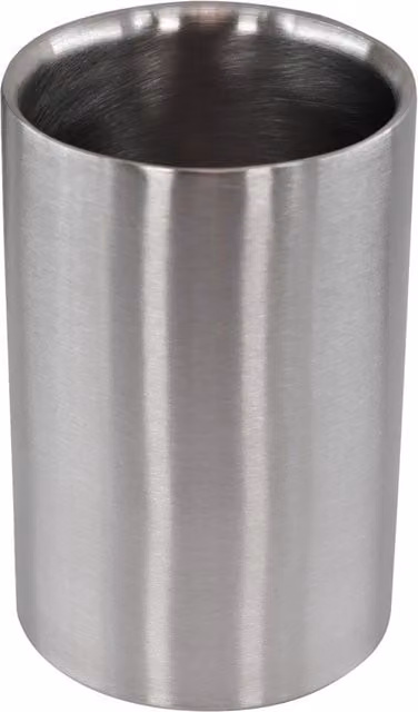 Geezy Double Walled Stainless Steel Ice Bucket and Wine Champagne Cooler in Silver