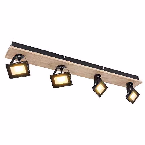 Globo Lighting Black Industrial LED Ceiling Light