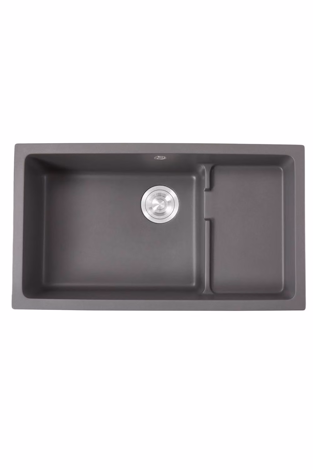 Living and Home Modern Grey Granite Composite Kitchen Sink with Waste Kit – 2