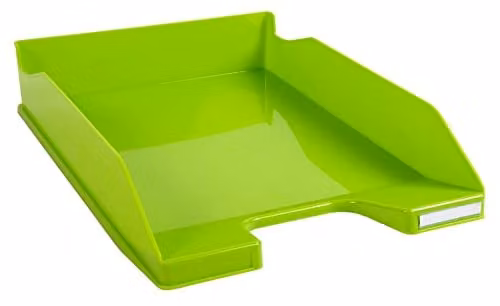 Exacompta Combo Midi A4 Letter Tray in Anise Green Glossy Plastic, W: 34.7 cm, D: 25.5 cm, H: 6.5 cm