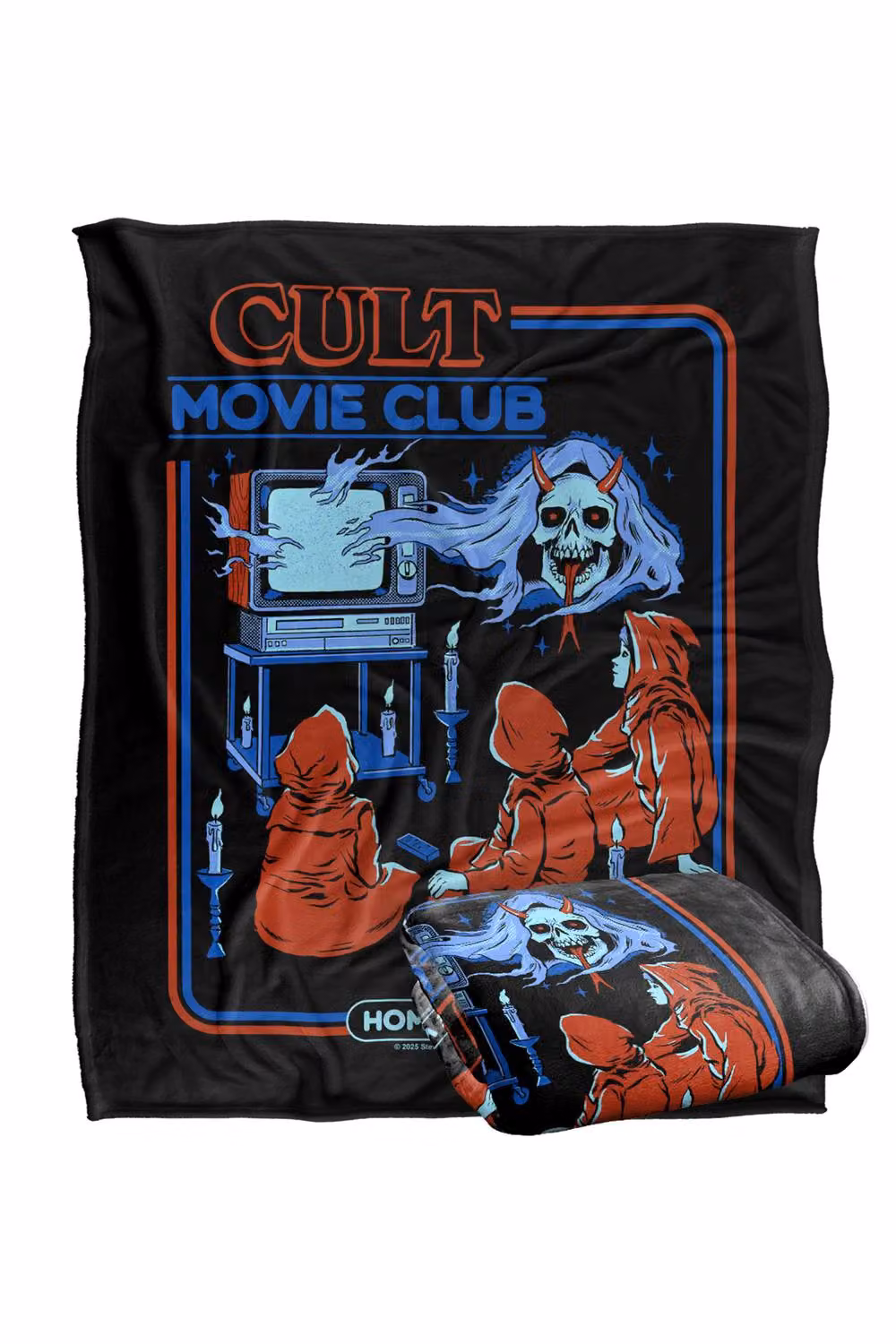 Steven Rhodes Cult Movie Club Silky Touch Super Soft Fleece Throw Blanket, Multicolour, W/D/H: 91 x 147 cm – 2