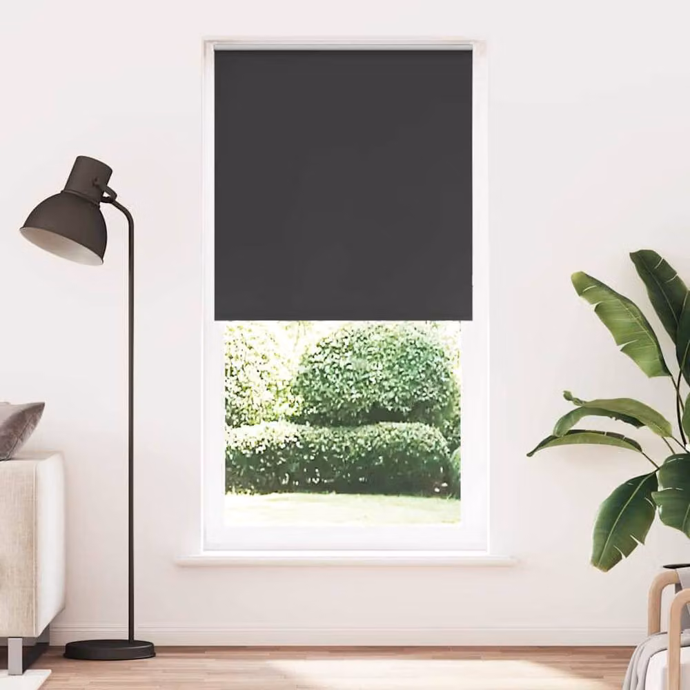 Berkfield Home Blackout Roller Blind, Black Polyester, W: 90 cm, H: 210 cm – 2