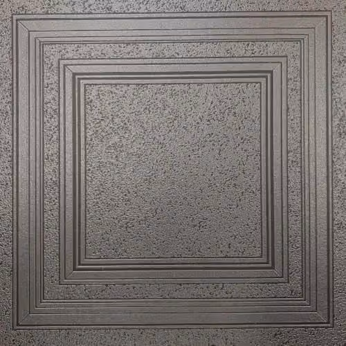 Belgravia Decor Blown Panel Textured Black Vinyl Wallpaper