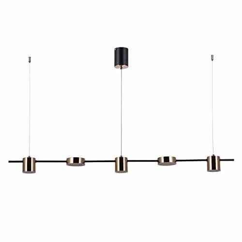 Netlighting Remdal Modern LED Bar Pendant Ceiling Light 4000K in Black or Gold/Brass