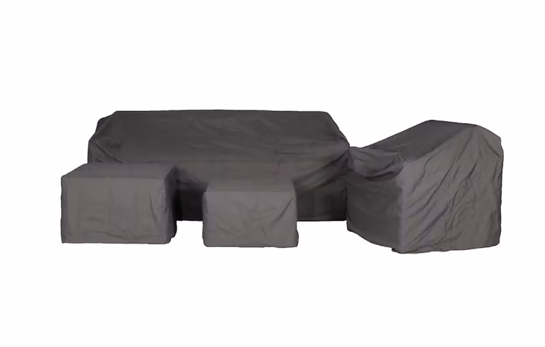 MINT Outdoor Grey Water Repellent Corner Sofa Cover