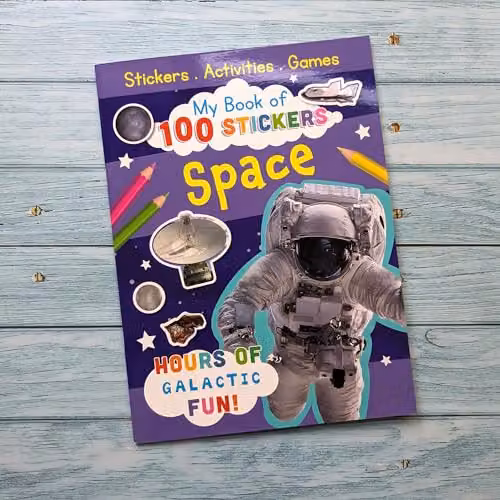 North Parade Publishing My Book of 100 Stickers: Space Multicolour Paperback – 3