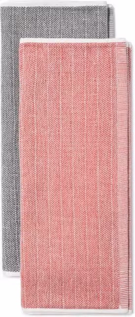 KitchenAid Set of 2 Highly Absorbent Cotton Tea Towels in Grey