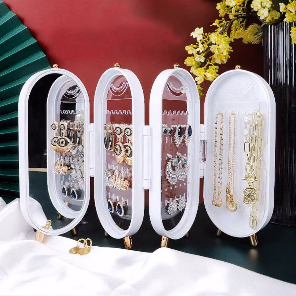 KORVIXA Hanging Jewellery Organiser Storage Box in White – 4