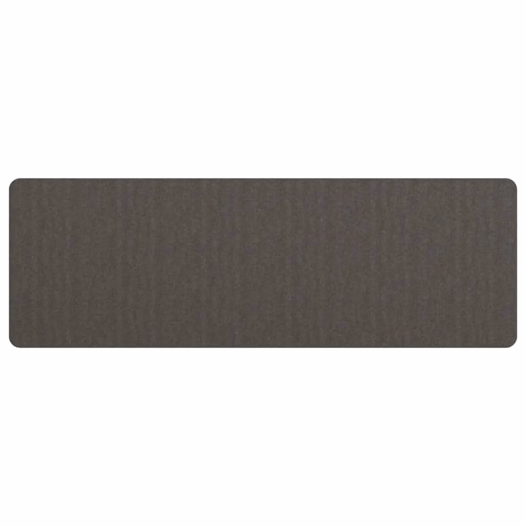 Berkfield Home Washable Round Carpet Runner in Anthracite and Black, Diameter: 60 cm – 1