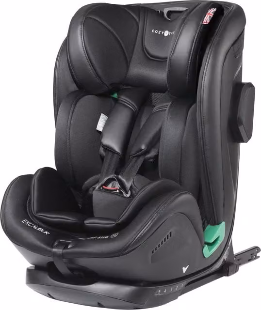 Cozy N Safe Excalibur i-Size Child Car Seat with Isofix Base, Black